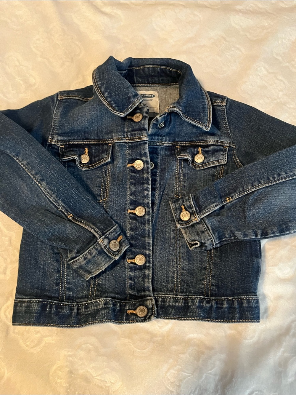 Kids Dark Blue Denim Jacket - Old Navy 4t